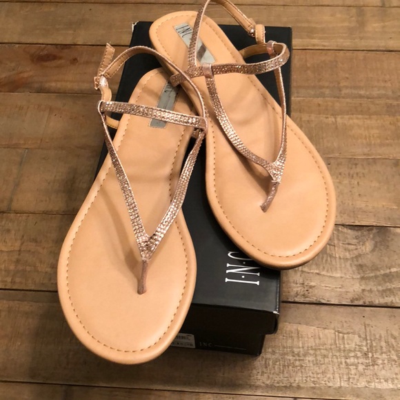 macys gold sandals